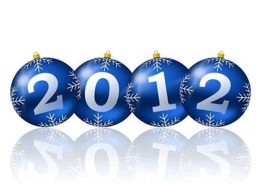 2012新年插圖圣誕球