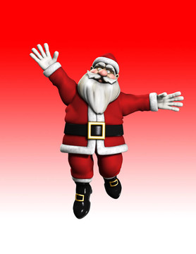跳躍的Santa