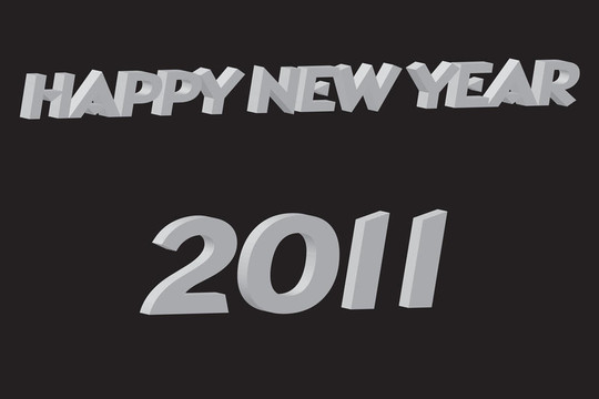 新年快樂2011黑