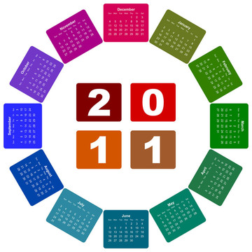 2011年度日歷
