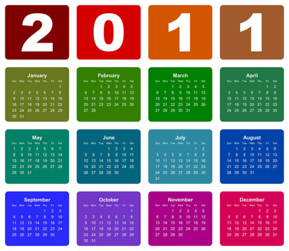 2011年度日歷