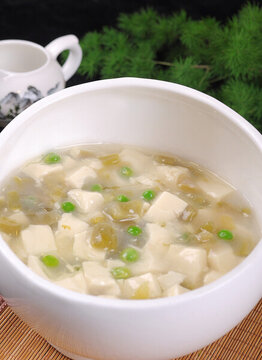 酸菜豆花