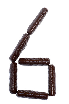 數(shù)字；數(shù)字-巧克力棒