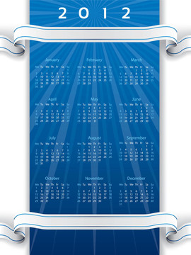 2012帶日歷