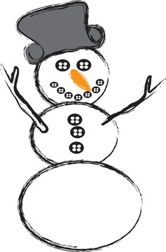 頂帽子雪人