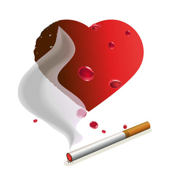 吸煙與心臟的香煙