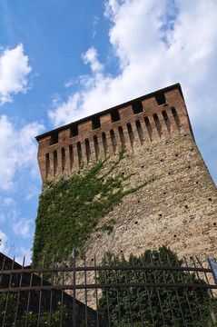 患者對瓦拉諾de城堡。Emilia Romagna。意大利.