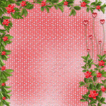 邀請(qǐng)或祝賀的紅色蘭花卡