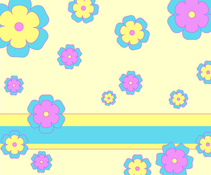 五顏六色的花朵