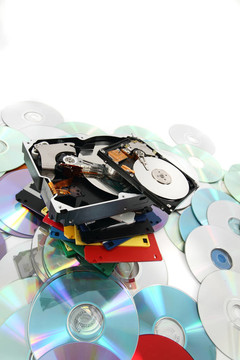 硬盤(pán)；軟盤(pán)；DVD和CD-ROM數(shù)據(jù)背景