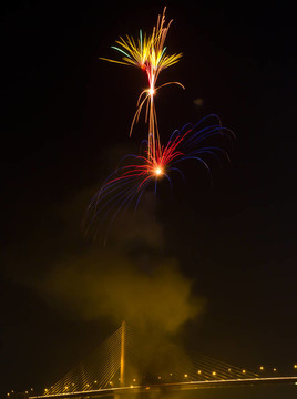 夜空中的煙花