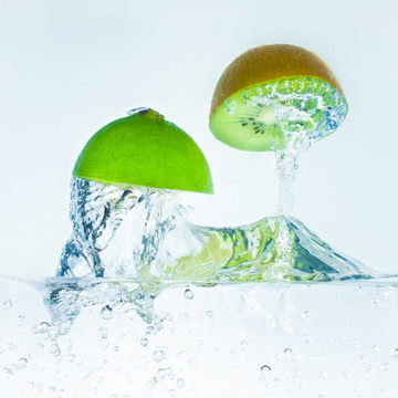 柑橘類水果飛濺