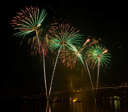 夜空中的煙花
