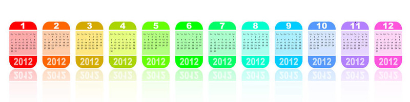 2012豐富多彩的日歷