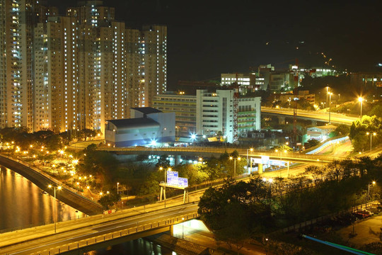 香港的夜景