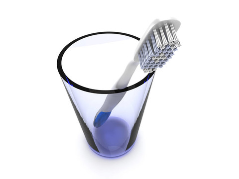 格拉斯在Toothbrush