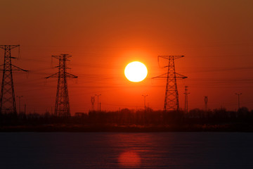 供電 高壓線 電塔 輸電 能源
