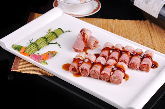 培根牛肉卷