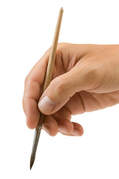 手執(zhí)畫(huà)筆畫(huà)