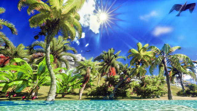 夏威夷天堂海灘