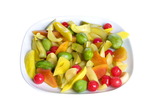 盤子上的泡菜