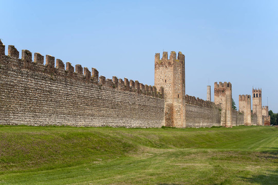 Montagnana（Padova；威內(nèi)托大區(qū)；意大利）-中世紀(jì)的城墻