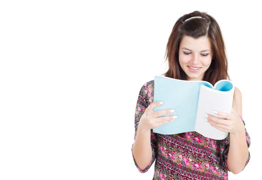 少女閱讀書