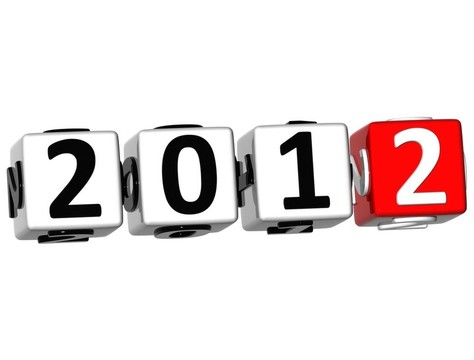 3D 2012新年立方體文本