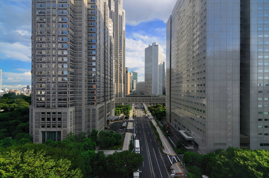 在東京市政府大樓