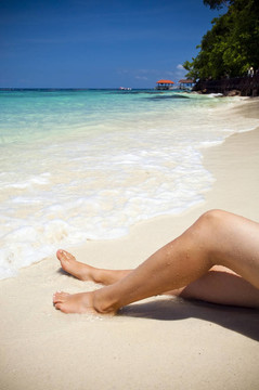女人在Beach