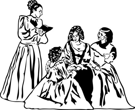 女孩讀書