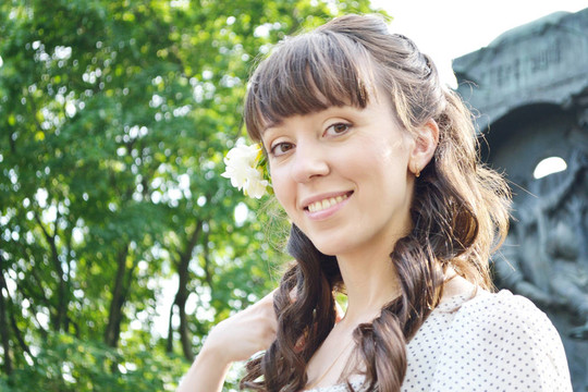年輕漂亮女孩的肖像