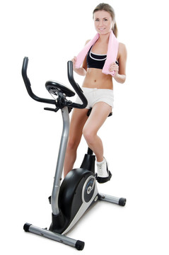 這個女孩是從事velosimulator