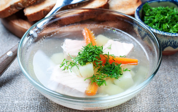蔬菜鮭魚湯