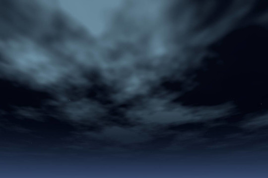 帶云的夜空