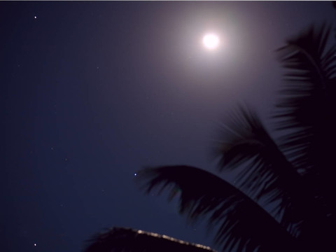 夜空和滿月