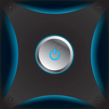 發(fā)光的電源按鈕
