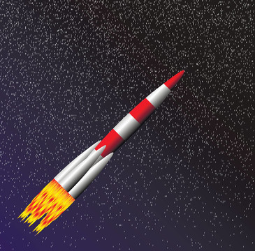 火箭在太空中