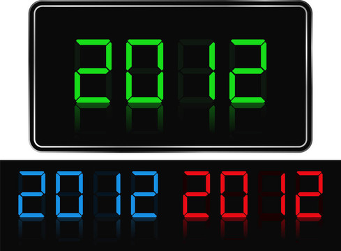 新的2012年的數(shù)字