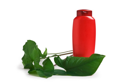 對shampooand綠葉瓶