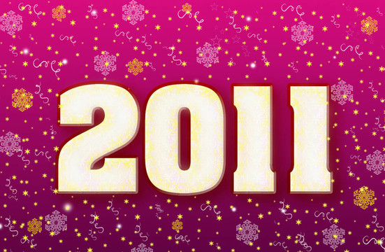 卡片由新年2011