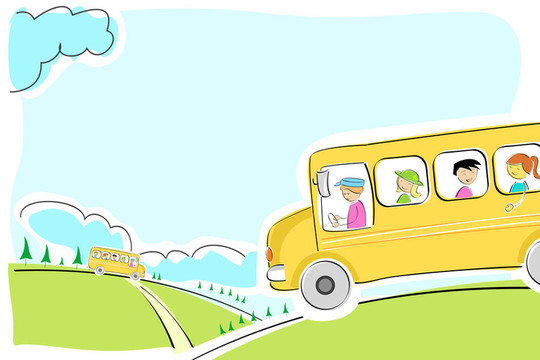 校車上的方式