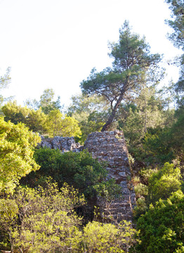 羅德島上的古遺址；希臘
