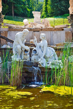在Schonbrunn維也納公園；