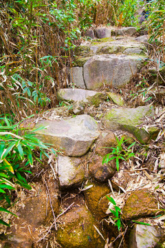 巖石山路