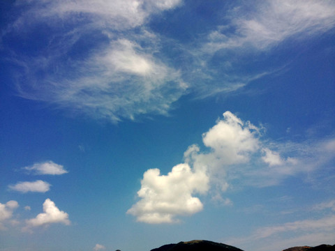 晴空藍(lán)天白云