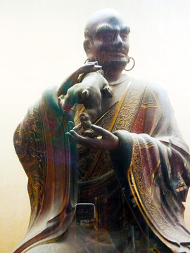 十八羅漢  笑獅羅漢