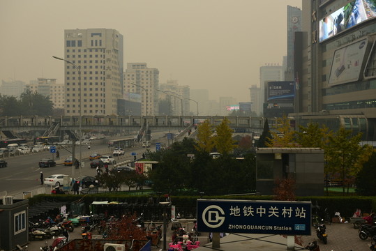 北京霧霾天