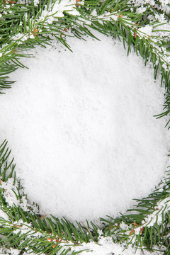 雪的圣誕框架