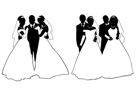 婚禮的夫婦